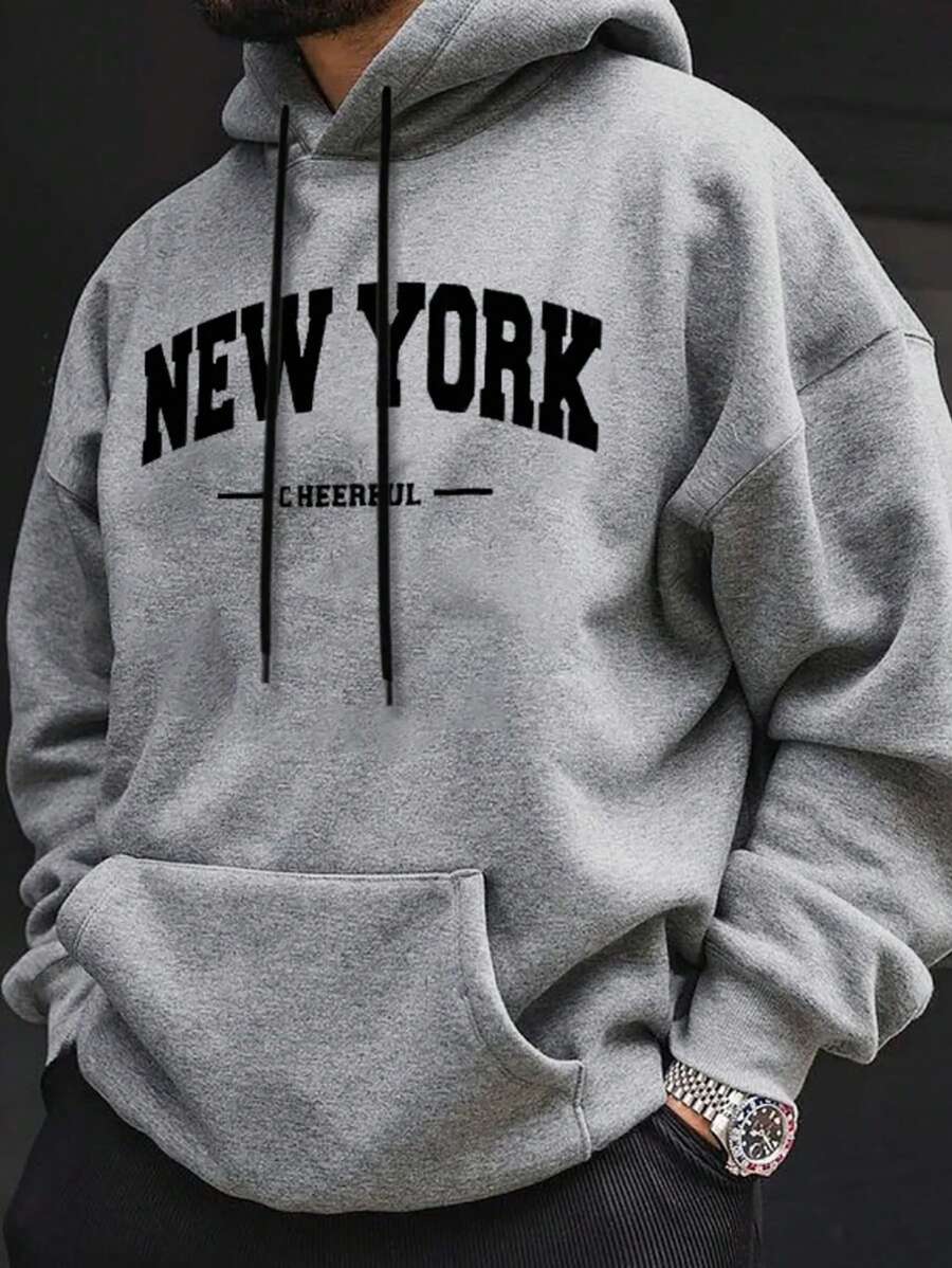 Buzo/hoodie NEW YORK GRIS-648909