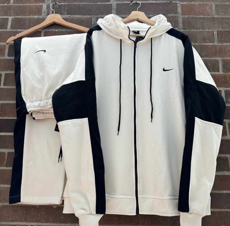 conjunto nike blanco capucha