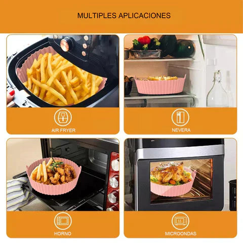 Molde de silicona para air fryer X6 Unid