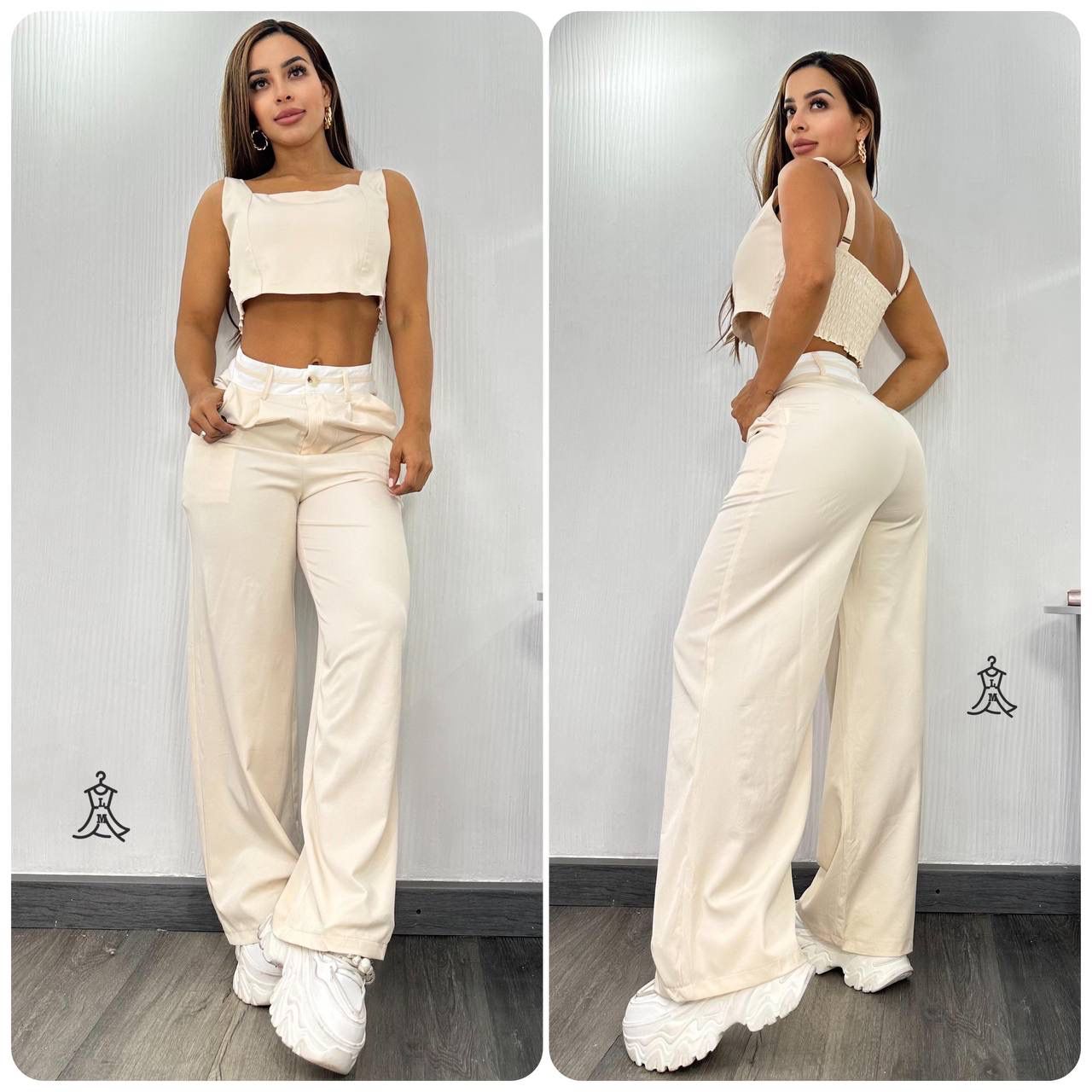 Conjunto 2 piezas pantalón cargo IM03