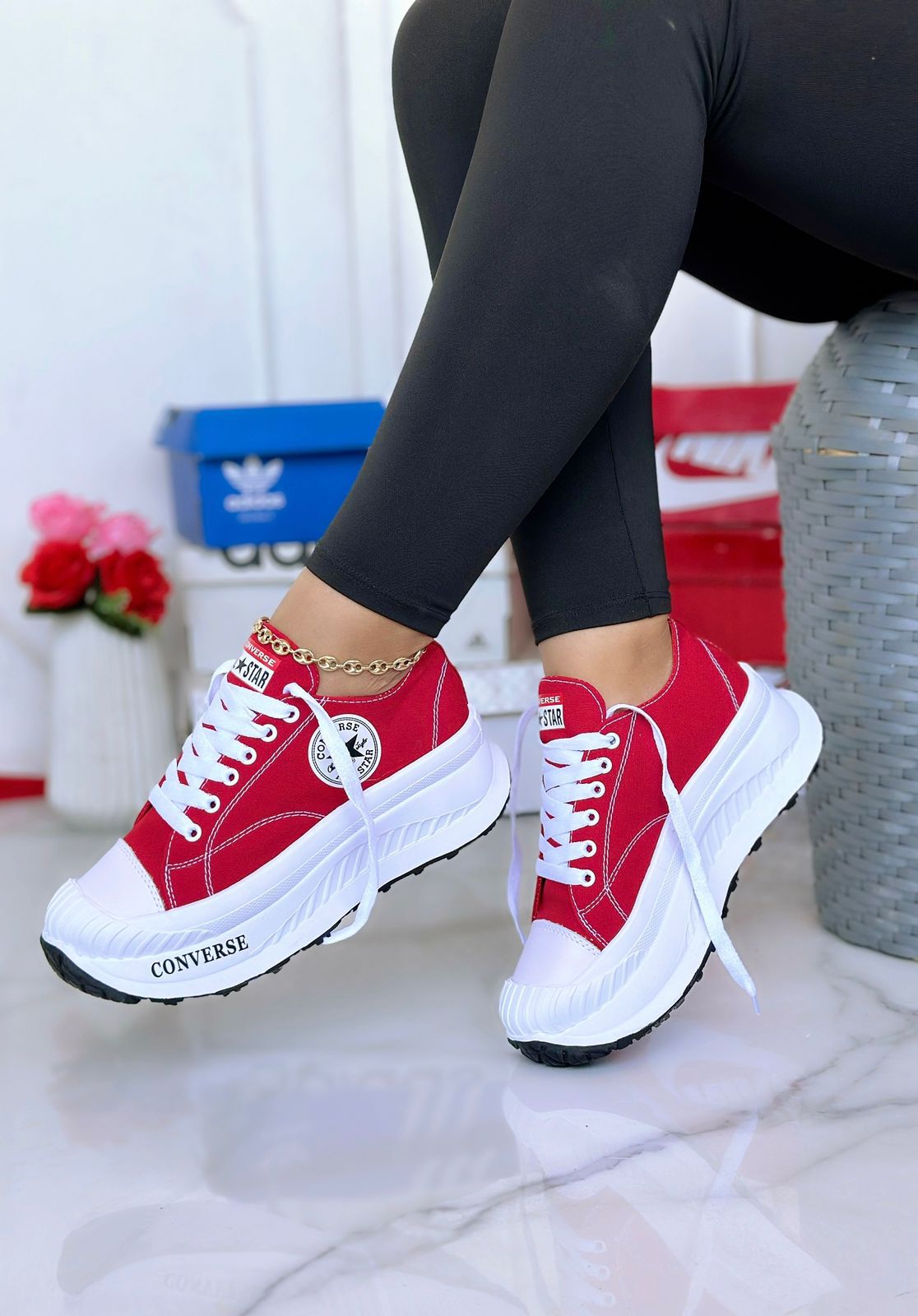 Converse Corte Bajo Rojo