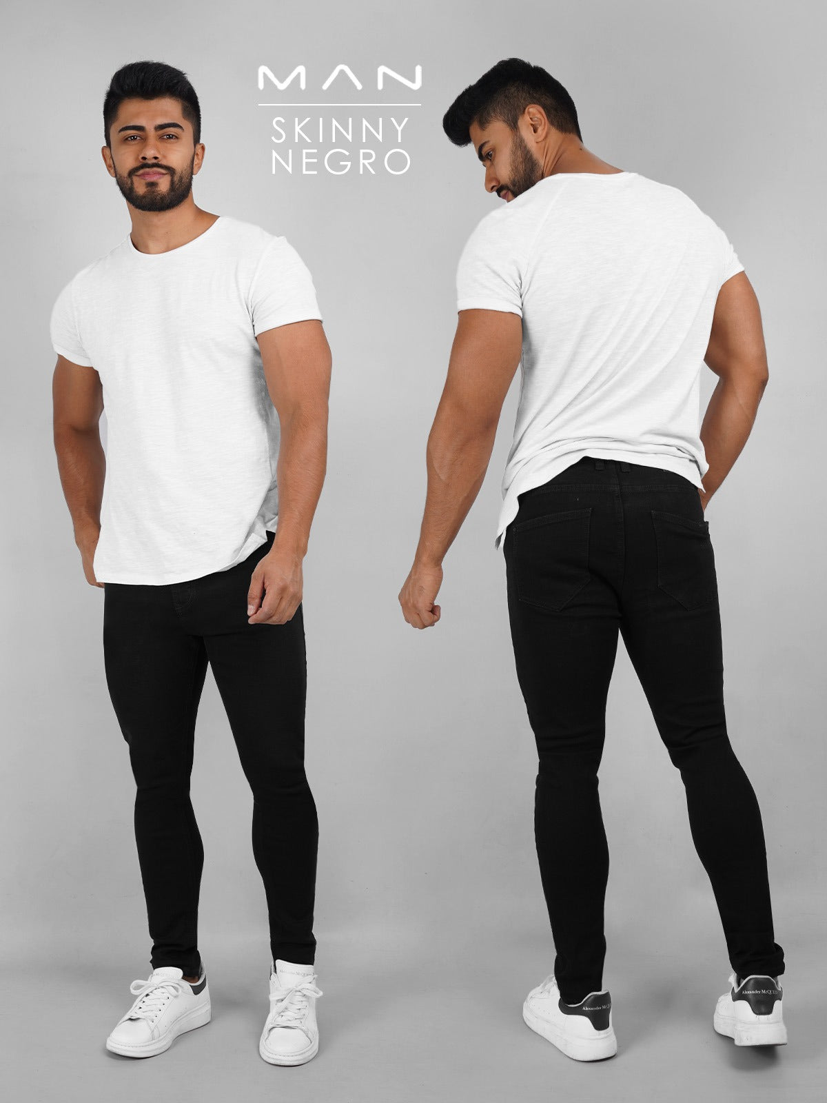 JEANS SKINNY NEGRO